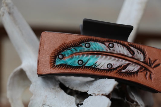 Large Feather Claw Clip