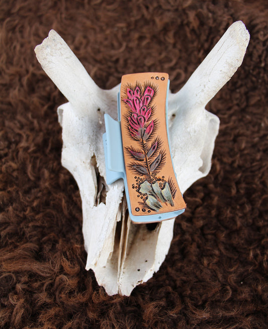 Large Paintbrush Claw Clip